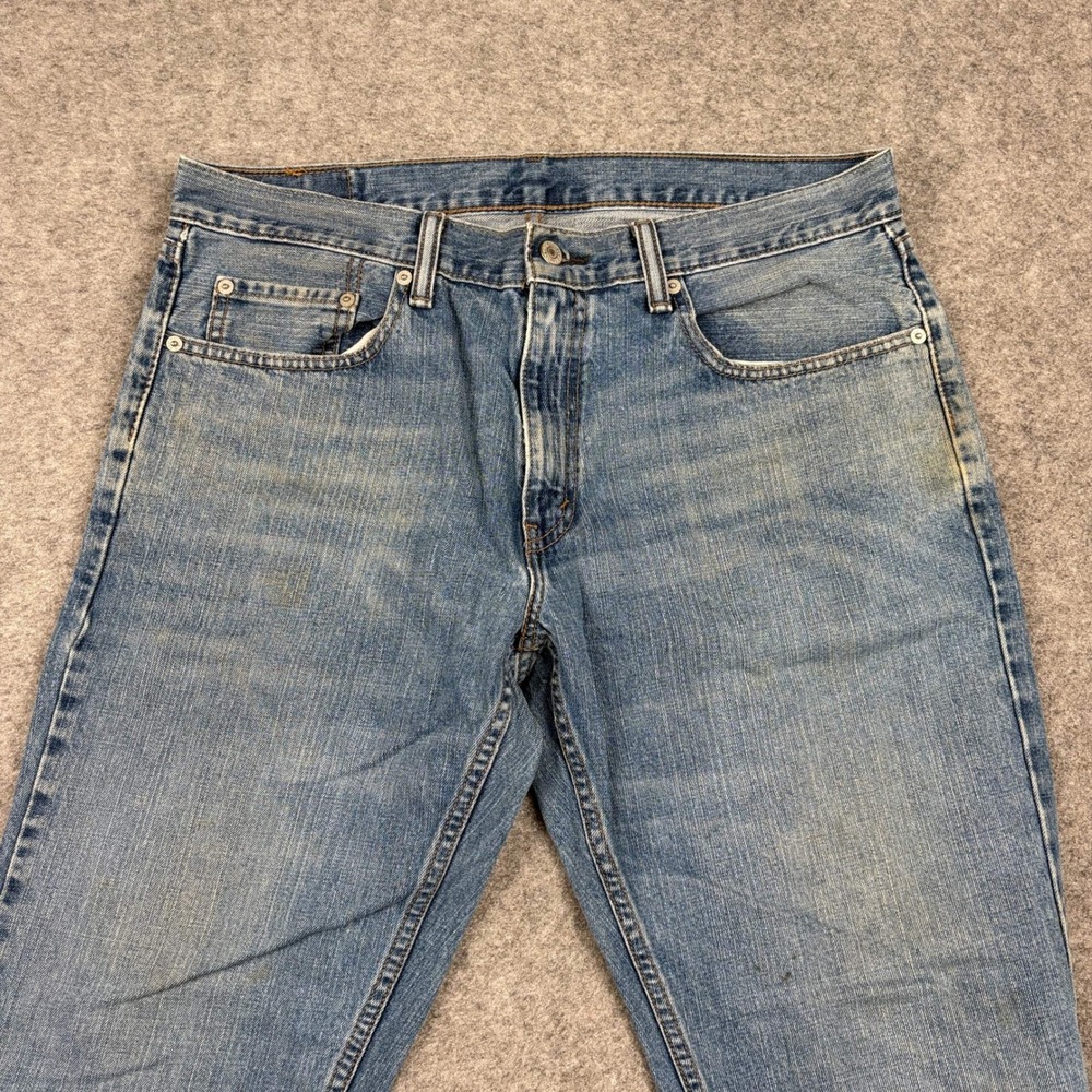 Levi 505 Regular Fit Jeans Mens 36x30 Blue Straight Leg Denim Relaxed Outdoor